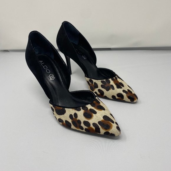 aldo animal print heels
